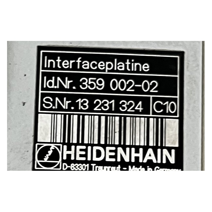 HEIDENHAIN Id.Nr. 359 002-02 Carte de contrôle